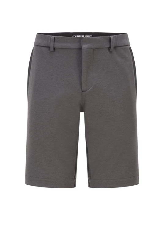 BOSS Mens Liem4-10 Slim-fit Shorts in Melange Stretch Jersey