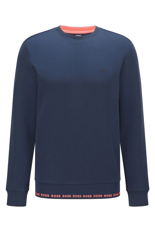 BOSS Men's Salbo 1 Sweatshirt, Navy410, XS
