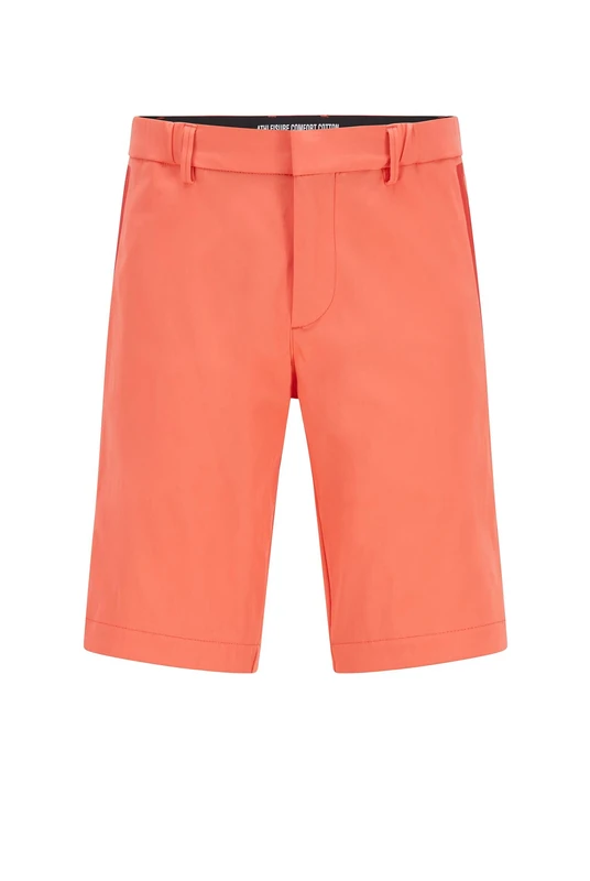 BOSS Mens Liem4-10 Slim-fit Shorts in Cotton-Blend Stretch Dobby