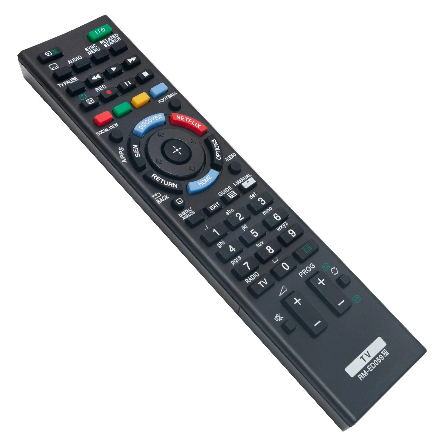 RM-ED059 Remote Control - VINABTY RMED059 TV Remote for Sony KDL-32W705B KDL-42W706B KDL-42W828B KDL-42W705 KDL-50W828B KDL-32W706B KDL-50W829B KDL-42W829B KDL32W705B KDL32W706B KDL40W605B KDL42W706B