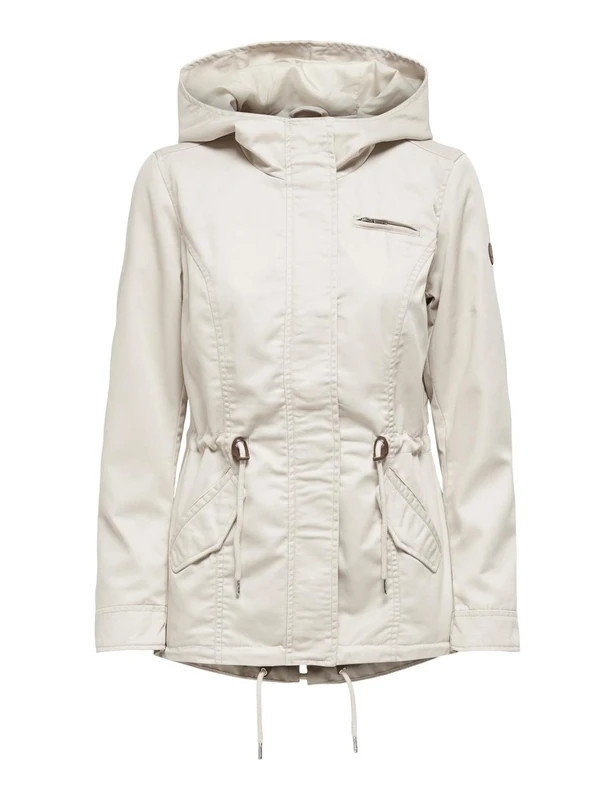 ONLY Female Jacket Linen Parka, Moonbeam, M