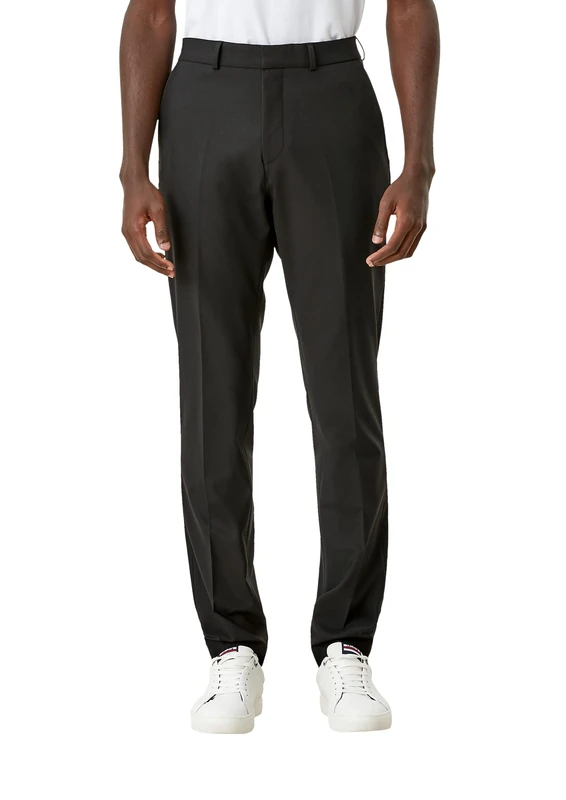 s.Oliver Black Label Men's Slim Fit Hyper Stretch Tuxedo Pants, Black, 44