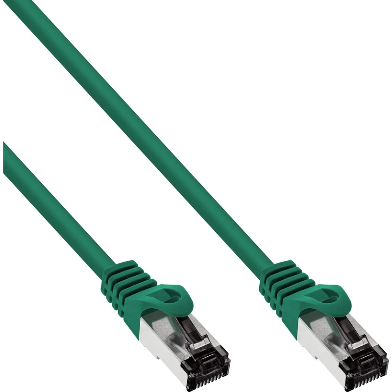 InLine® Patch Cable S/FTP (PiMf) Cat.8.1 2000 MHz Halogen- Copper Green 7.5 m