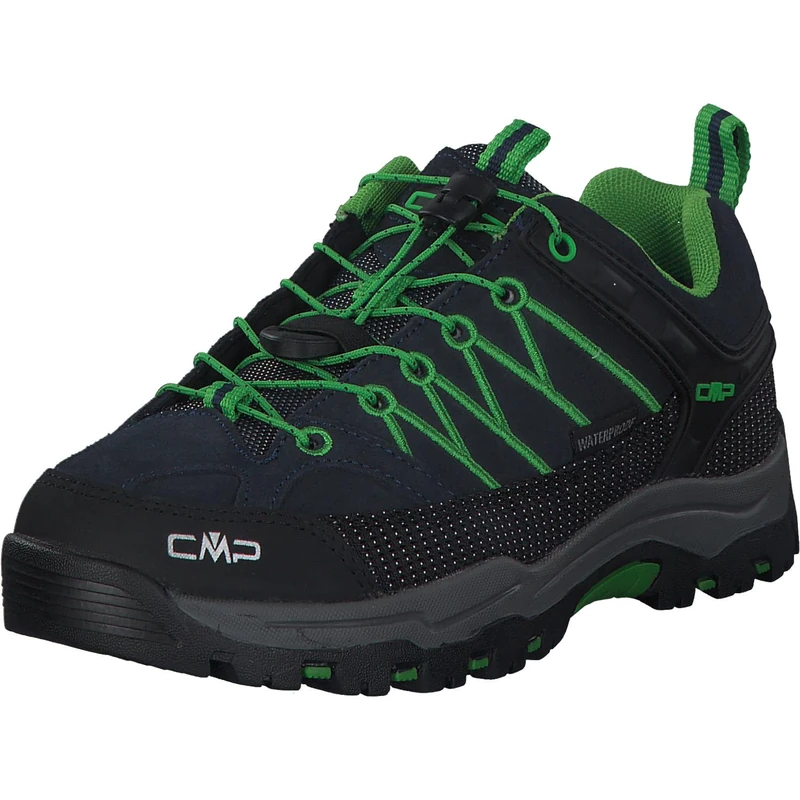 CMP Kids Rigel Low Trekking Shoes WP Walking, B Blue Gecko, 10 UK Child - Image 1