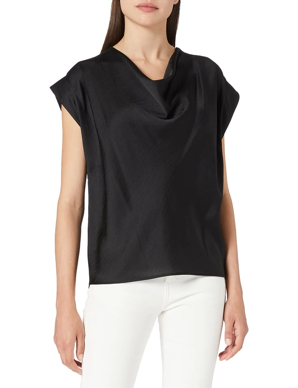 HUGO Women's Cajori-1 Tops, Black, 36 - Image 1
