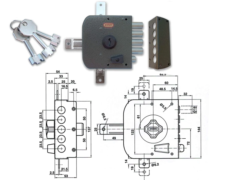 Potent 584/S Quint Pump Lock S/A Left