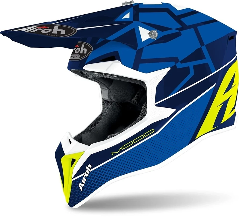 Airoh Helmet Junior Wraap Mood Blue Gloss Yxs