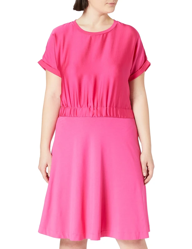 HUGO Women's Namastia Dress, Bright Pink671, L Regular