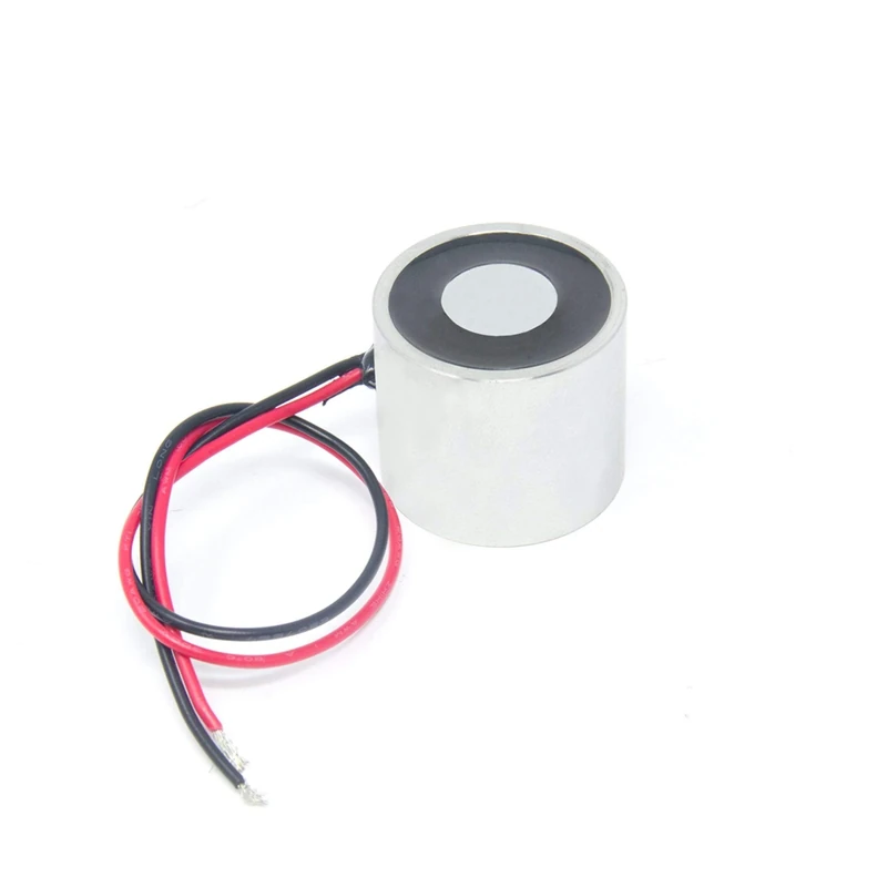 Energise to Release Electromagnet with M6 Mounting Hole for Door Locking, Access, Holding, Medical Devices, Feeder Systems and Automated Packaging - 40mm dia x 30mm thick - 16kg Pull - 24V DC/18W