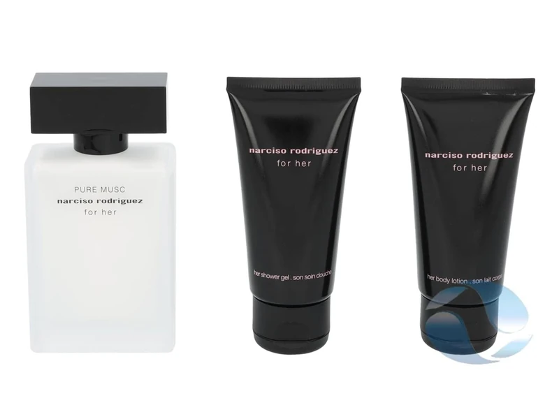 Narciso Rodriguez For Her Pure Musc Eau de Parfum 50ml 2020 Gift Set Contains 50ml EDP 50ml Body Lotion 50ml Shower Gel