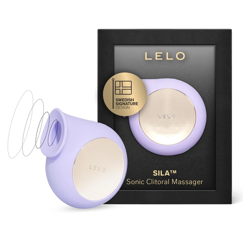 LELO SILA Sonic Clit Sucker, Waterproof Vibrator for Women, Adult Toys Vibrators Sex Toys for Women with Gentle External Stimulation (Lilac)
