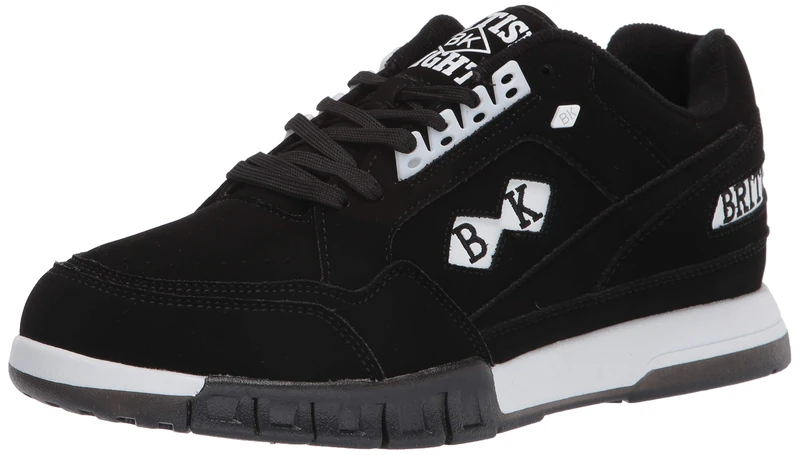 British Knights Men's Metros Sneaker, Black/White/Black Ice, 7 UK