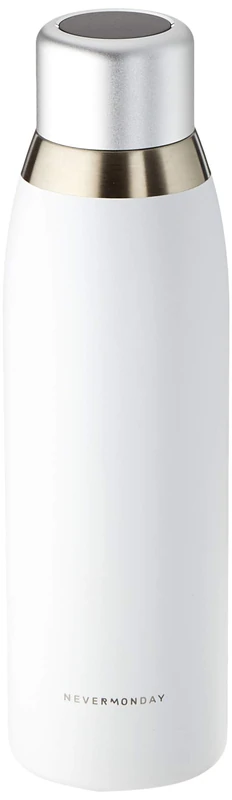 Nevermonday NMB-10338 Stainless Steel Smart Flask, 500ml, White
