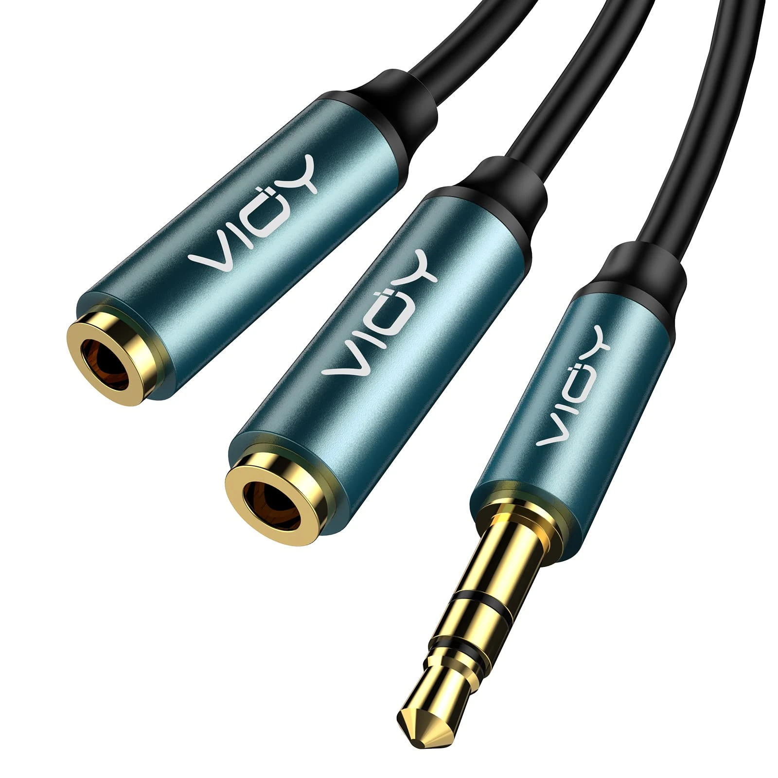 VIOY Headphone Splitter Cable - Dual 3.5mm Headphone Jack Audio Splitter for Smartphones