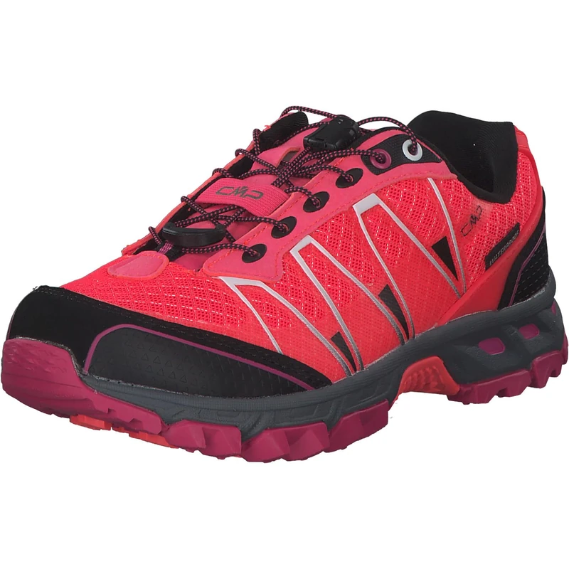 CMP WOMEN'S ALTAK TRAIL SHOES WP, RED FLUO-CARMINIO, UK 8