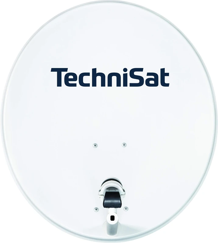 TechniSat TECHNITENNE 70 Satellite Dish for 4 Users (70 cm Digital Satellite System, Complete Set of Antenna with Mast Mount and Quattro-Switch-LNB), Light Grey