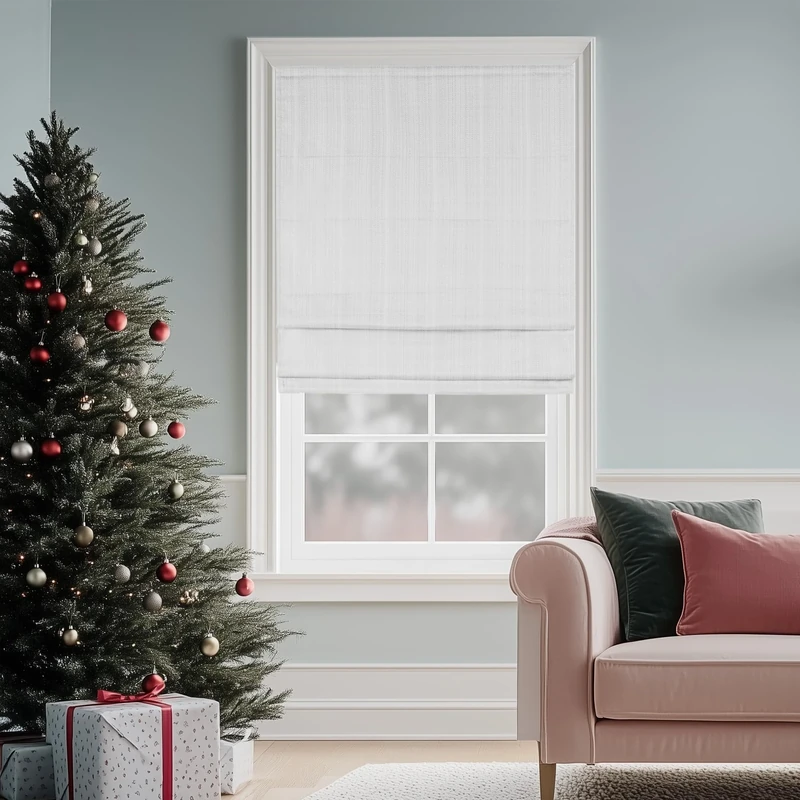 Madison Park Basketweave Room Darkening Cordless Roman Shade MP40-7223