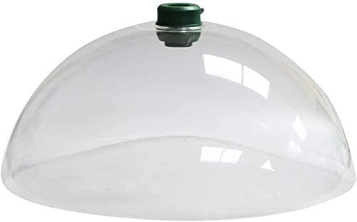 Unibos Large Universal Bird Feeding Station Plastic Squirrel Baffle, For Stop Squirrels Stealing Bird Feed Transparent, 40 x 19 x 40 cm New Bird Feeding Station, Clear New