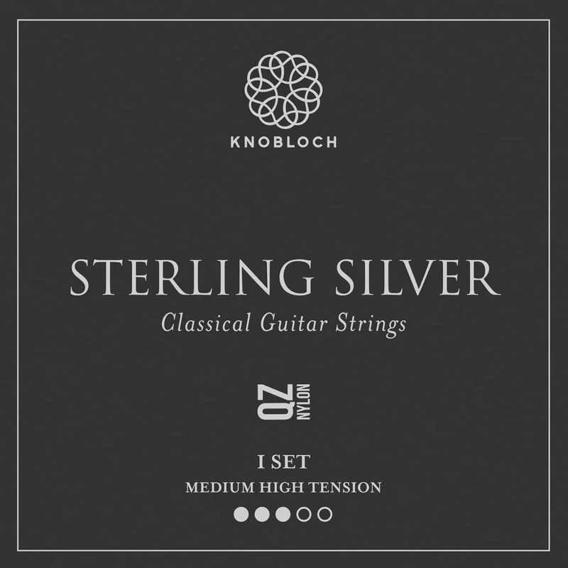 KNOBLOCH STRINGS THE ART OF VIBRATION 400SSQ STERLING SILVER QZ Nylon Medium-high Tension 34.0