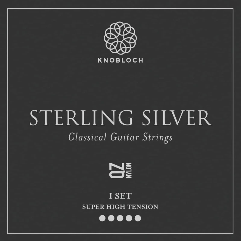 KNOBLOCH STRINGS THE ART OF VIBRATION 600SSQ Sterling Silver QZ Nylon Super-High Tension 37.5