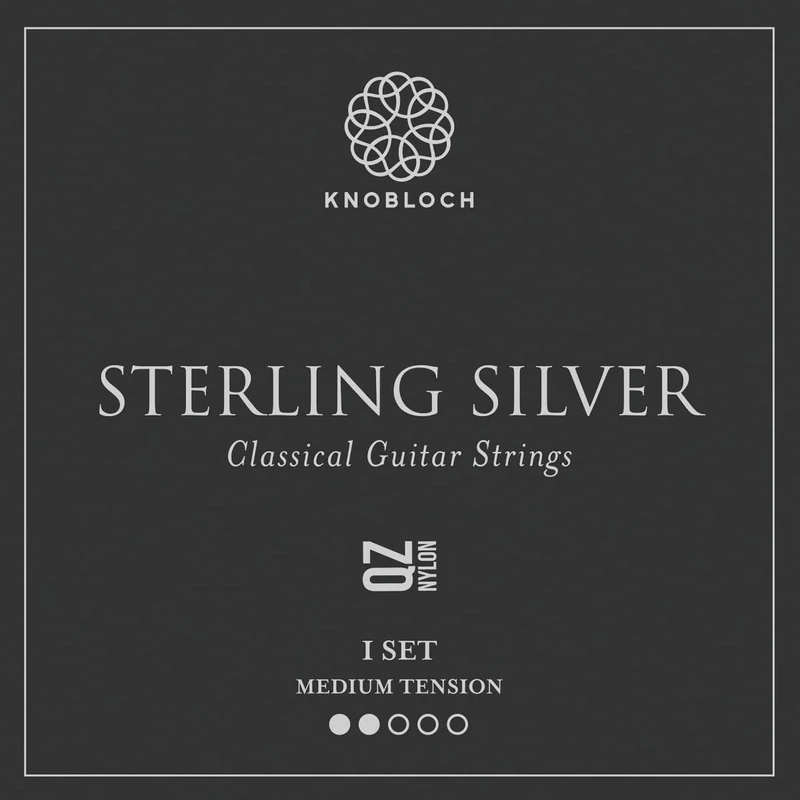 KNOBLOCH STRINGS THE ART OF VIBRATION 300SSQ Sterling Silver QZ Nylon Medium Tension 33.5