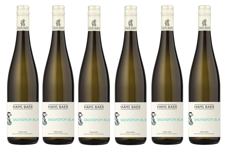 Hans Baer - Sauvignon Blanc - Dry White Wine from Germany Case of 6 (6 x 0.75 L)