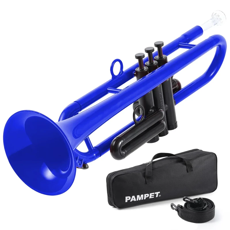 PAMPET Professional Plastic Trumpet Bb trumpet (Blue)