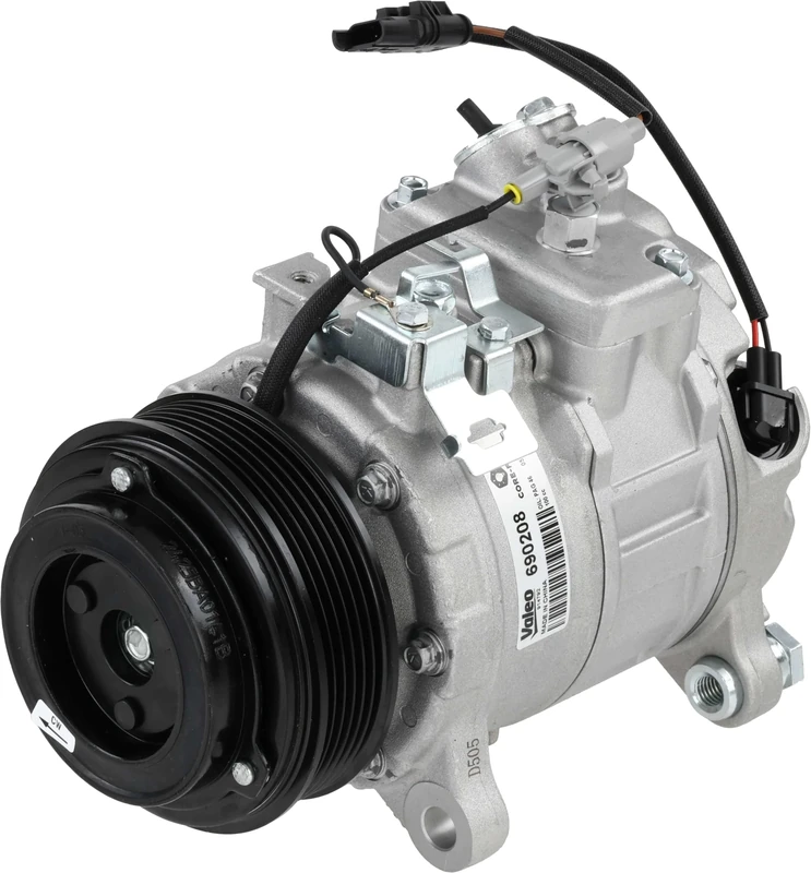 Valeo 690208 Air Con Conditioning AC Compressor R134a PAG46 160ml 12V 6 Ribs