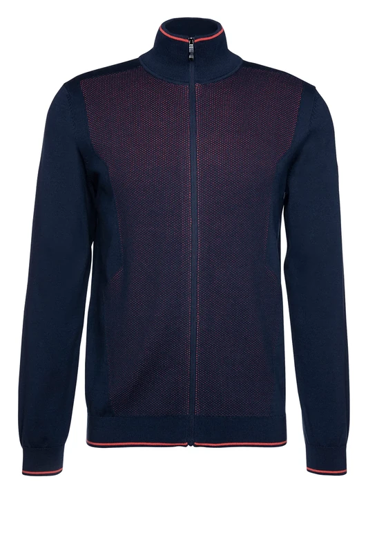 BOSS Men's Zorico Cardigan, Navy410, M