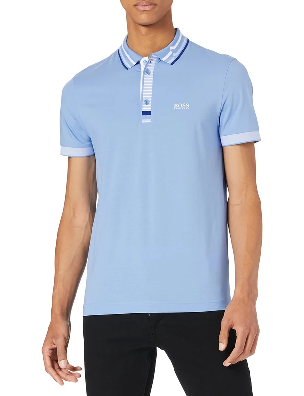 BOSS Men's Paule 5 Polo Shirt, Bright Blue439, S