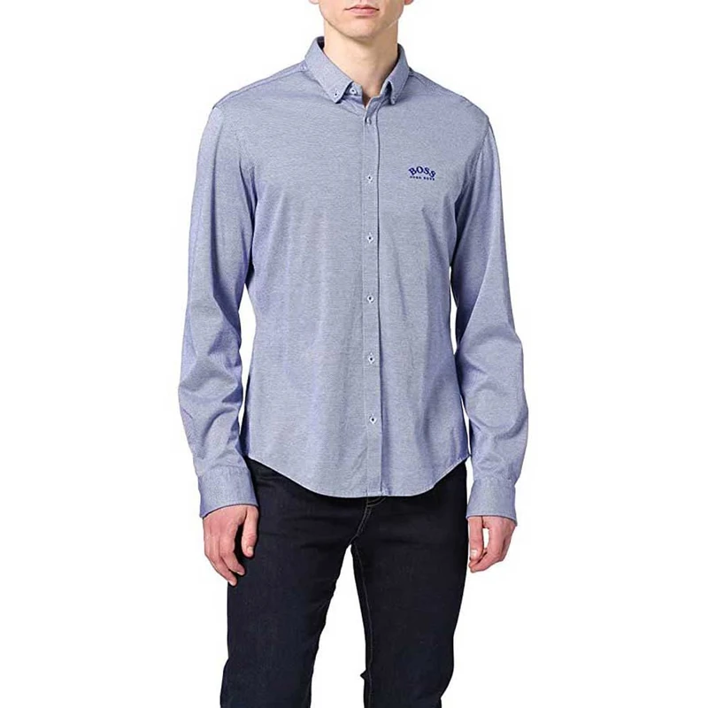 BOSS Men's Biado_r Shirt, Bright Blue438, XL - Image 1