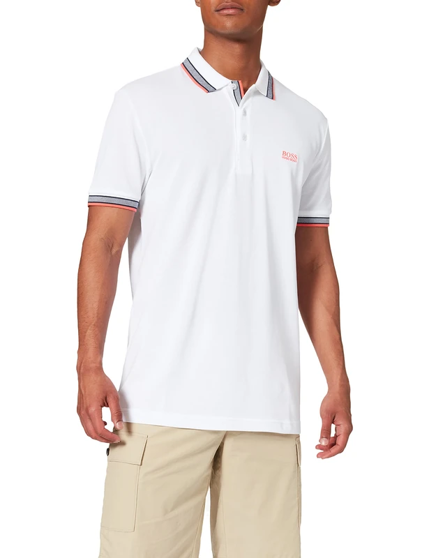 BOSS Men's Paddy Polo Shirt, Natural108, 3XL