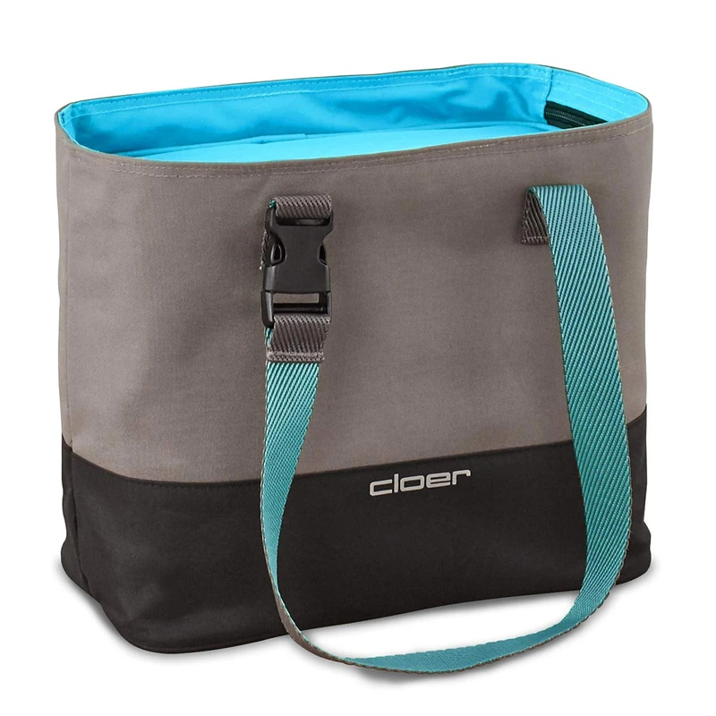 Cloer Care System, Bag for up to 3 Lunch Boxes, Insulation Function, Reflective Logo, Polyester, Blue, 9 litres
