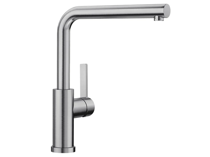 BLANCO 526179 Lanora-F Steel Kitchen Sink tap which is Mount Under The Window with a Fixed spout steel-526179, Brushed Stainless Steel