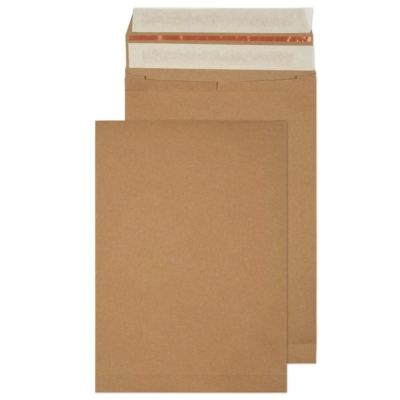 Blake Vita Plastic-Free Recycled Mailing Pockets Kraft Expandable Gusset 50 mm, 353 x 250 mm (KBB142) Pack of 100