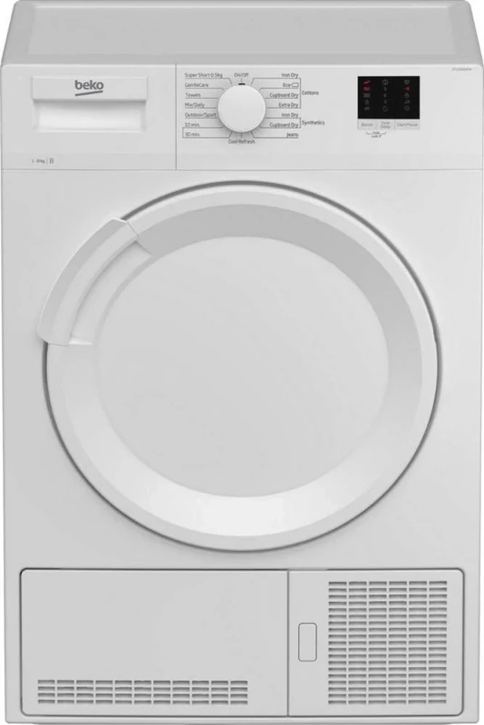 BEKO DTLCE80041W 8KG CONDENSER TUMBLE DRYER - WHITE