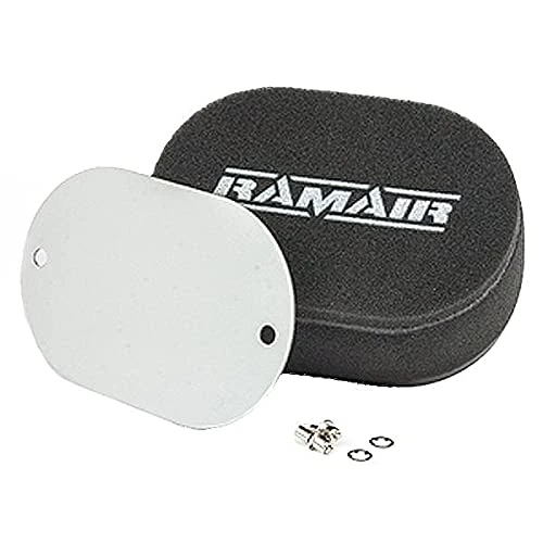RAMAIR Carb Bolt On Air Filters With Blank Baseplate - 100mm Internal Height