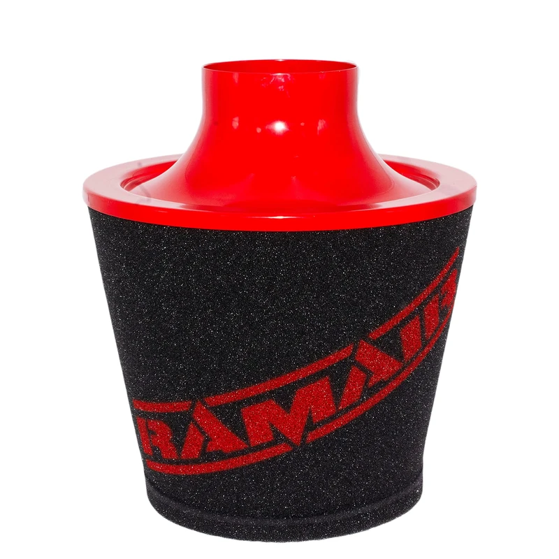 Ramair Large Aluminium Intake Induction Foam Cone Air Filter 100Mm Neck Red