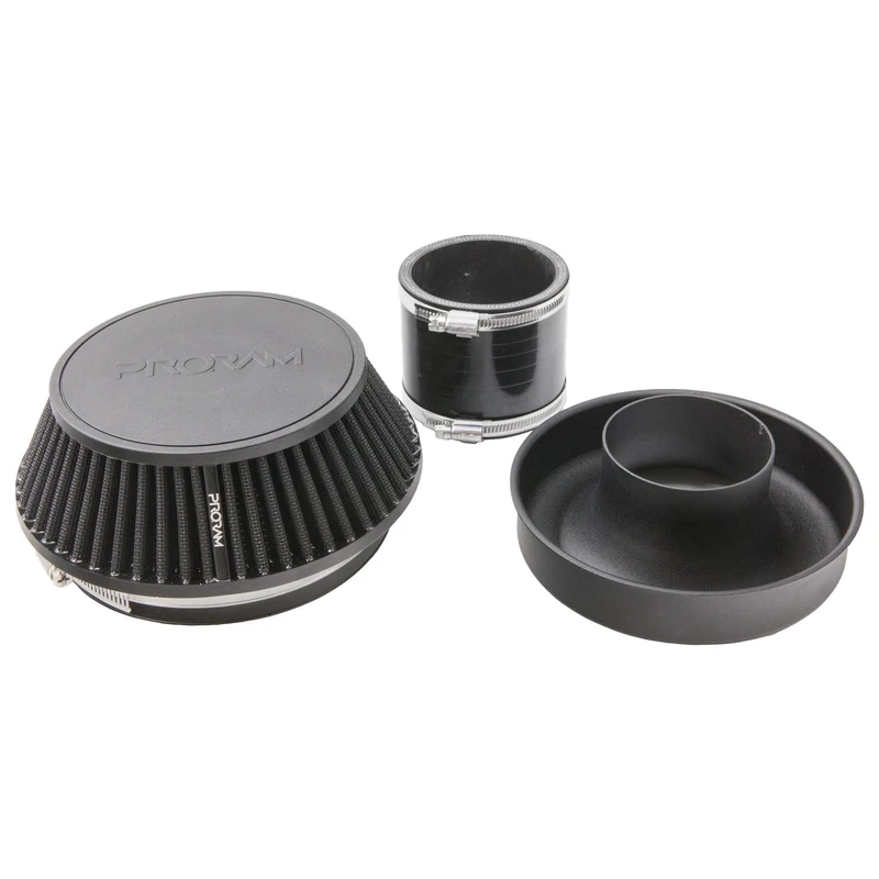 Universal Ramair Performance Pleated Intake Cone Air Filter 83mm OD-Silicone Coupling & Trumpet Inc
