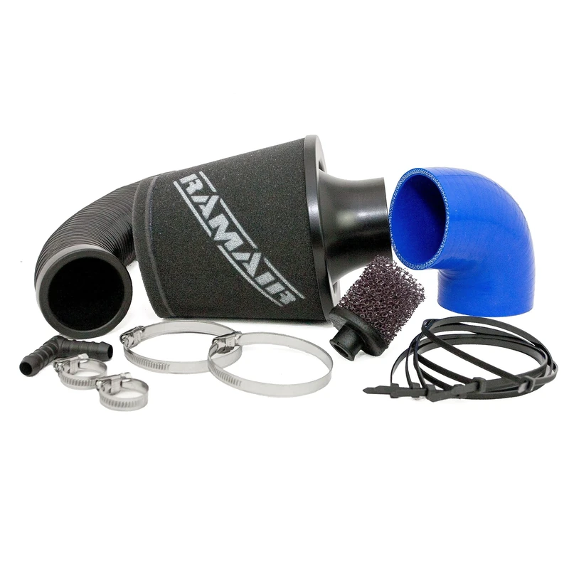 Ford Fiesta ST150 Performance Induction Intake Cone Air Filter Kit Ramair Blue, black