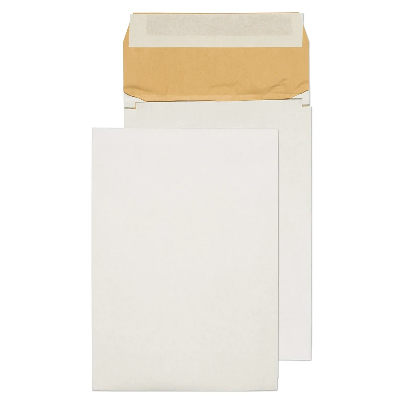 Blake Vita B5 Eco Cushion White 140gsm Plastic-Free Padded Expandable Gusset Envelopes (EPB5) Pack of 100, 250 x 176 x 50 mm