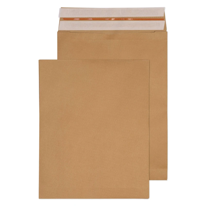 Blake Vita Plastic-Free Recycled Mailing Pockets Kraft Expandable Gusset 80 mm, 480 x 380 mm (KBB170) Pack of 100