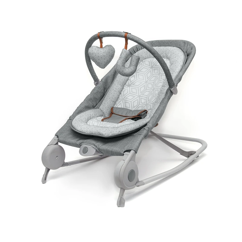 Summer 2-in-1 Rocker & Swing Duo, Comfortable and Portable Rocker and Swing for Babies Including Soft Toys and Soothing Vibrations