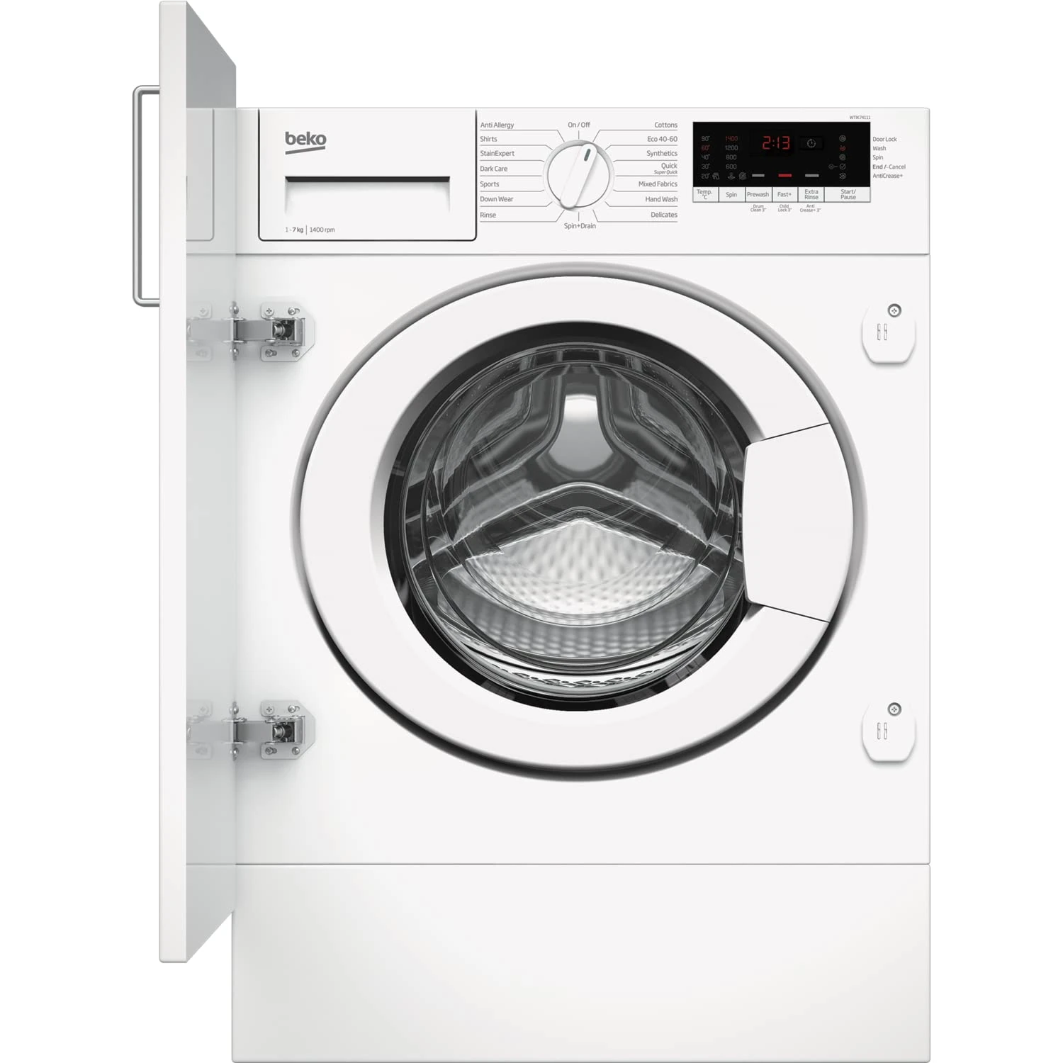 Beko 7kg 1400rpm Integrated Washing Machine