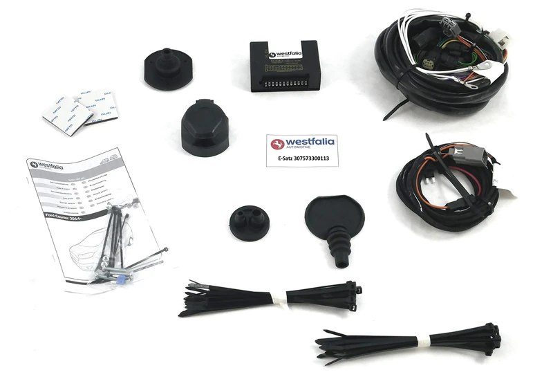 13-pin wiring kit and vehicle-specific for Ford Transit Courier (from 06/2014), Ford Tourneo Courier (from 06/2014).