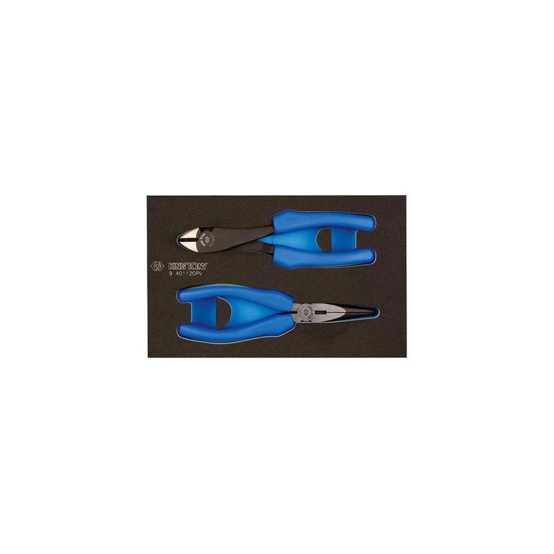 King Tony 940112GPV Module Plierss for DIYers & Professionals, Made for Repair, Installation and Workshop tasks, 2 Pieces - Image 1