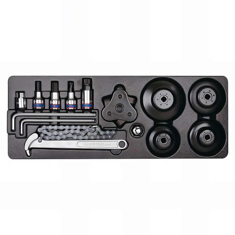 King Tony 990113MA Module Sockets Con Bit 3/8 Y 1/2 Y Wrenchs Macho para Carro for DIYers & Professionals, Ideal for Repair and Installation tasks, 24 Pieces - Image 1