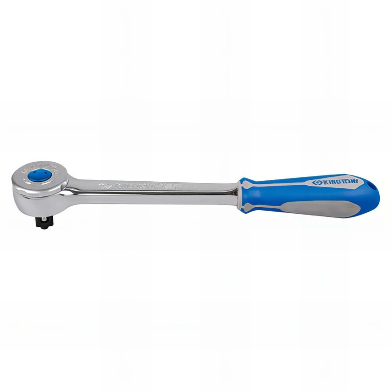 King Tony BLI475610G Blister Ratchet 1/2" 72 Teeth "Push Button" for DIYers & Professionals, Built for Repair and Installation tasks - Image 1