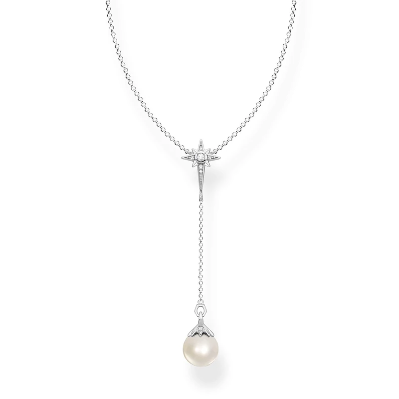 Thomas Sabo Necklace pearl star silver 925 Sterling Silver