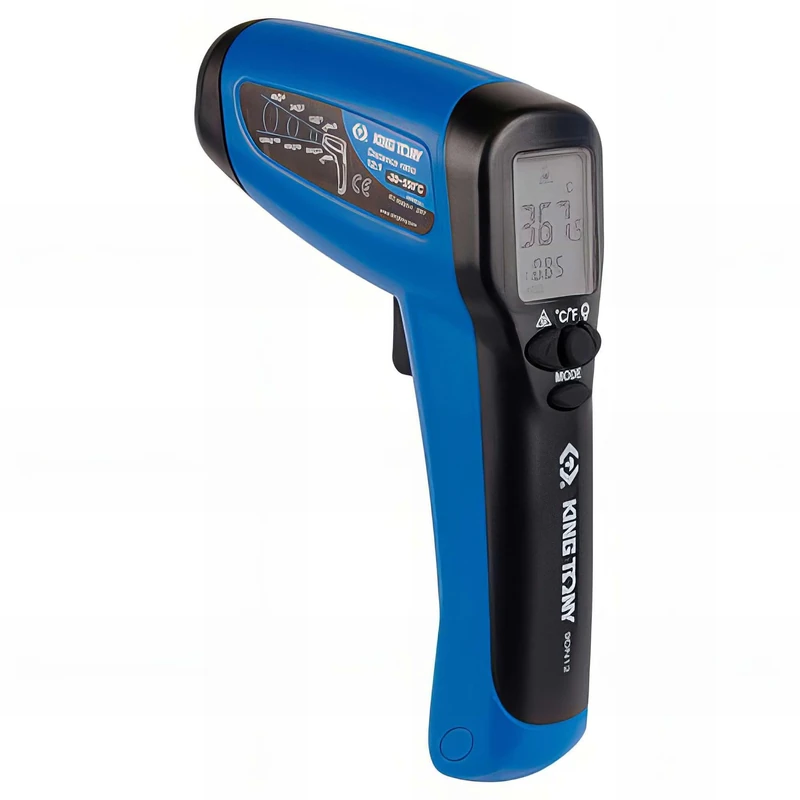 King Tony 9DN12 Termometro De Infrarreds Digital - Temperatura -30degc A 550degc for DIYers & Professionals, Made for Repair, Installation and Workshop tasks, red